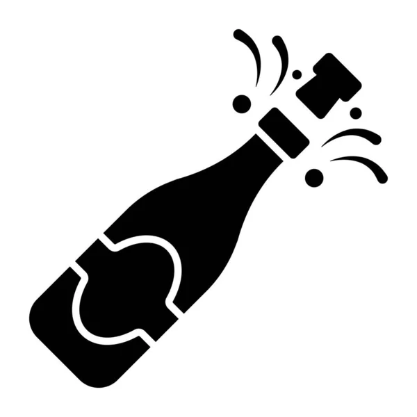 Unik Design Ikon Stänk Flaska — Stock vektor