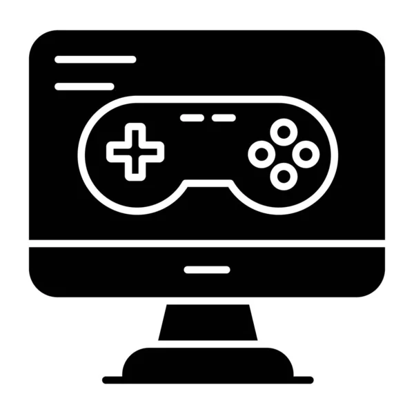 Прочный Дизайн Иконка Компьютерной Видеоигры — стоковый вектор