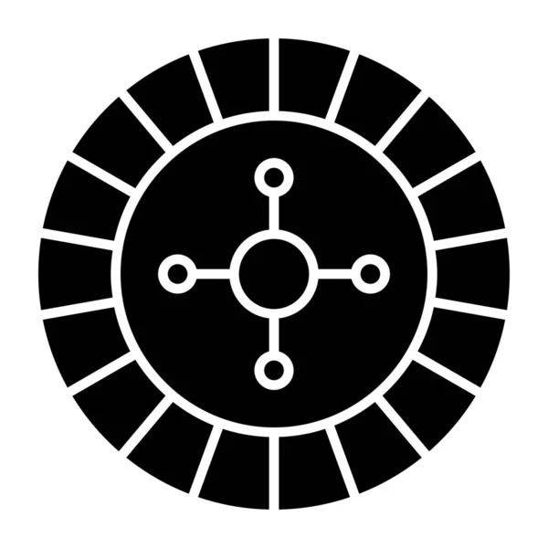 Значок Символа Дизайна Глифа Символа Казино — стоковый вектор