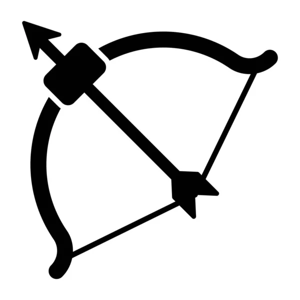 Editable Design Icon Archery — Stock Vector