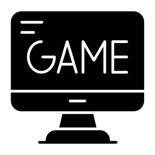 Perfect Design Icon Computer Game — Stock Vector