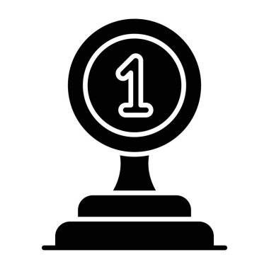 Sıralama ödülü ve rozetin mükemmel tasarım simgesi