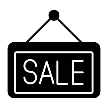 Satış tahtası için bir simge tasarımı 