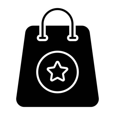 Alışveriş çantasının sembol tasarımı