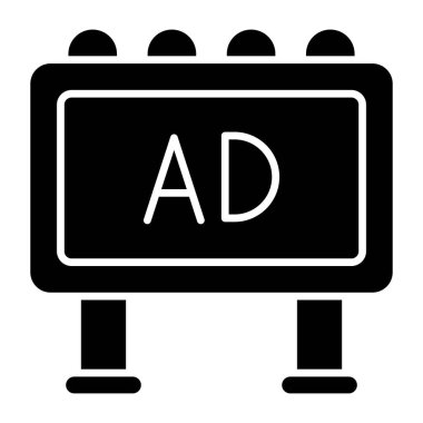 Reklam panosunun eşsiz tasarım simgesi