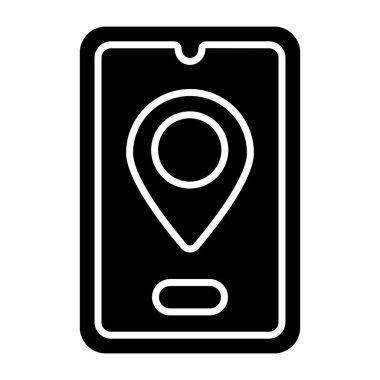 Mobil konumun modern tasarım simgesi 