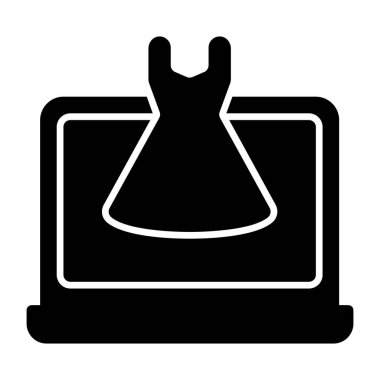 Çevrimiçi alışverişin eşsiz tasarım simgesi 