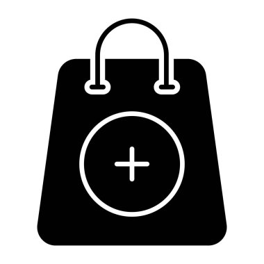 Alışveriş çantasının sembol tasarımı