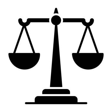 Unique design icon of justice 