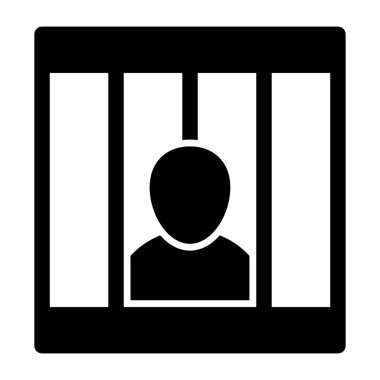 Unique design icon of prisoner 
