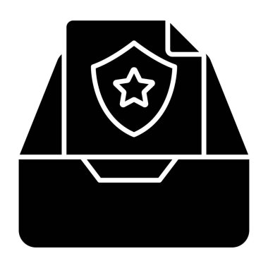 Modern design icon of police report 