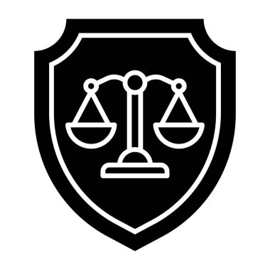 Unique design icon of justice 