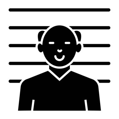 Unique design icon of prisoner 