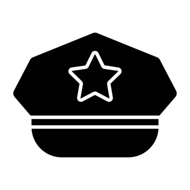 Trendy vector design of police cap