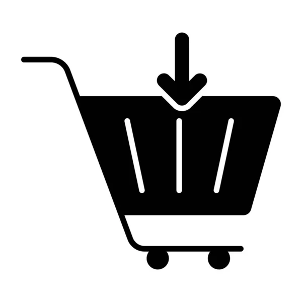Shopping Cart Icon Editable Vector — Stockvector