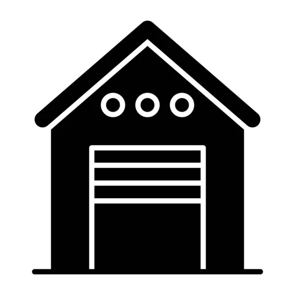 Solid Design Icon Shop Architecture — Stockvektor