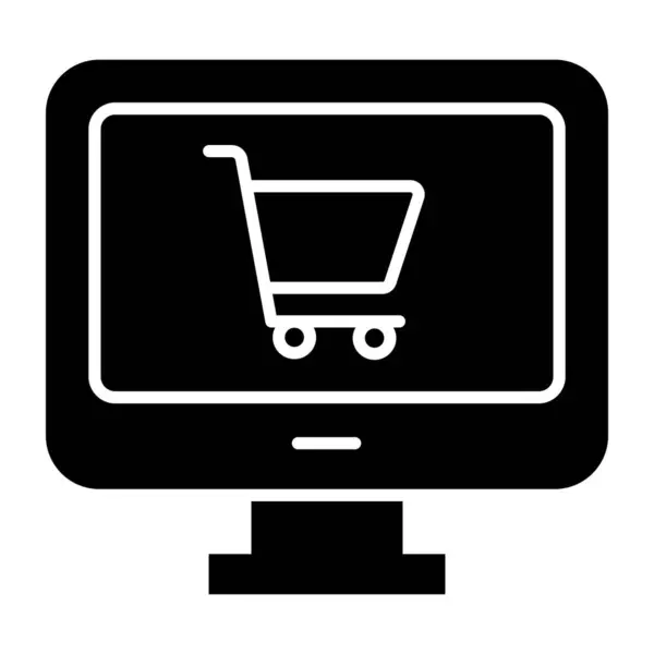 stock vector Unique design icon of online shopping 