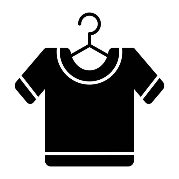 Modny Design Ikony Wiszącej Koszuli — Wektor stockowy