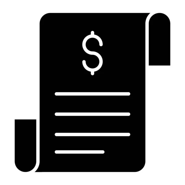 Icon Design Bill — Vetor de Stock