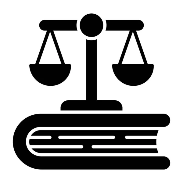 Unique Design Icon Justice — Stockový vektor
