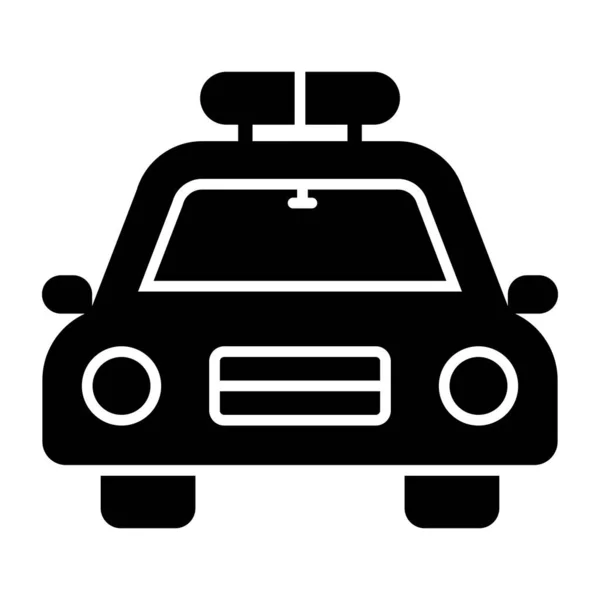 Police Car Icon Unique Design — Vector de stock