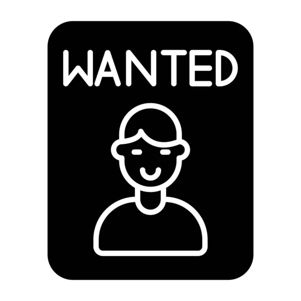 Trendy Vector Design Wanted Poster — Image vectorielle