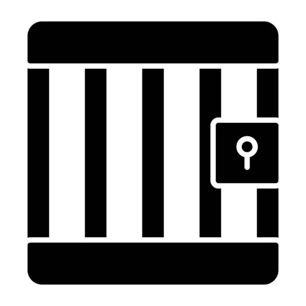 Unique Design Icon Jail — Stock Vector