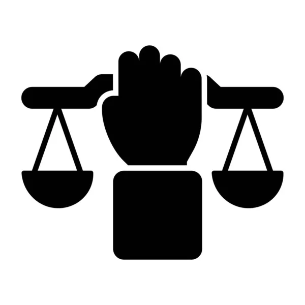 Unique Design Icon Justice — Vetor de Stock