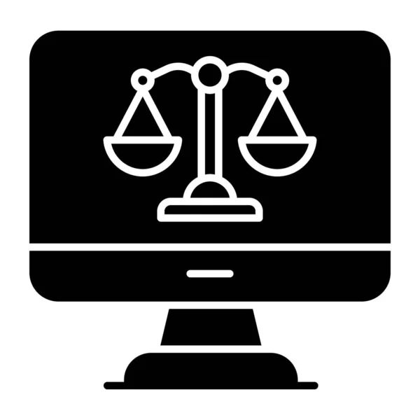 Unique Design Icon Justice — Stock Vector