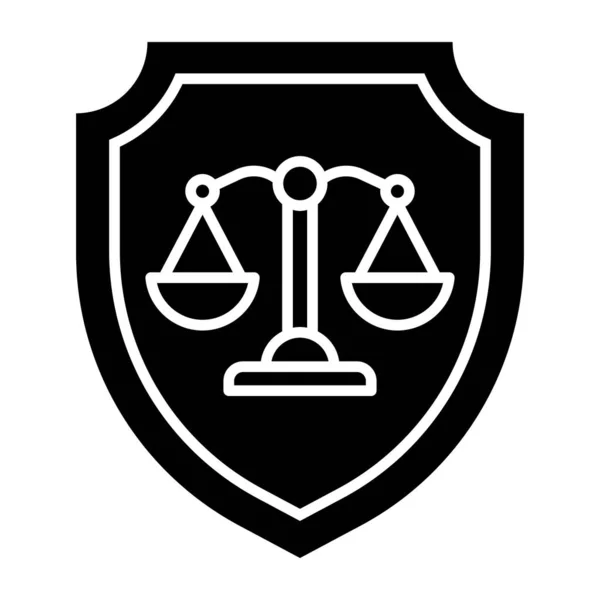 Unique Design Icon Justice — Archivo Imágenes Vectoriales