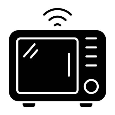 Akıllı fırının düzenlenebilir tasarım simgesi 