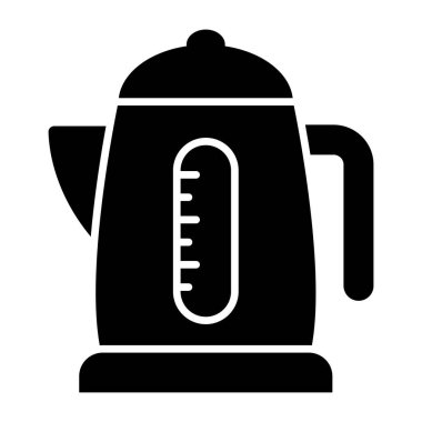 Elektrikli su ısıtıcısının düzenlenebilir tasarım simgesi