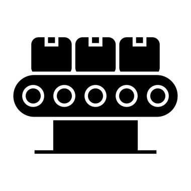 Taşıyıcı bant simgesi, düzenlenebilir vektör