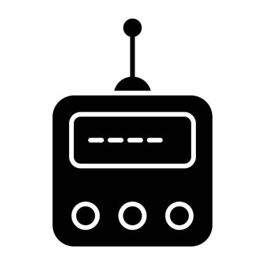 Konuşan robotun eşsiz tasarım simgesi 