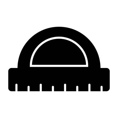 Yapıştırıcı ölçeğinin katı tasarım simgesi 