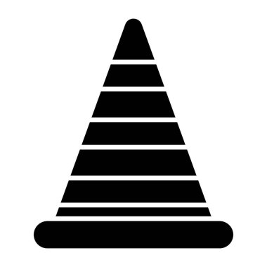 İnşaat konisinin modaya uygun vektör tasarımı