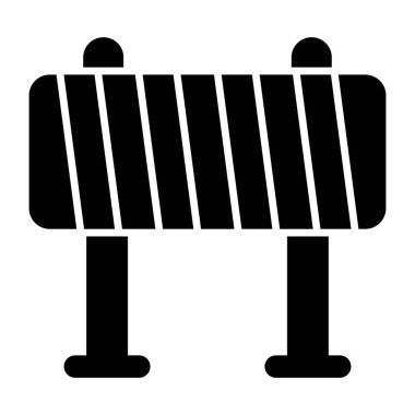 Yol engelleme panosunun son moda vektör tasarımı