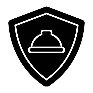 Çalışma güvenliğinin moda tasarım simgesi 