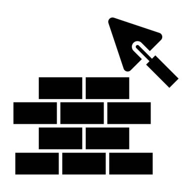 Duvar inşaatı kavramını simgeleyen malalı tuğla katmanı
