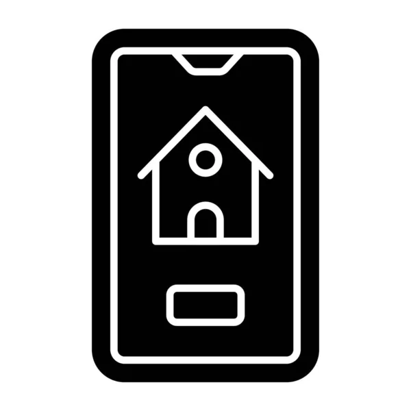 Ikona Pobierania Premium Aplikacji Mobilnej Home — Wektor stockowy