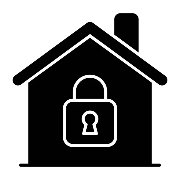 锁在家里的独特设计图标 — 图库矢量图片