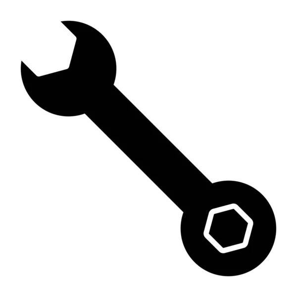 Editable Design Icon Wrench — ストックベクタ
