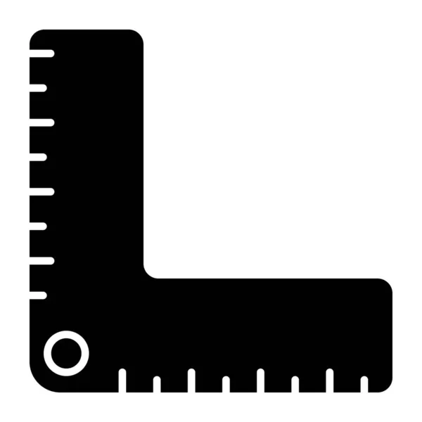 Icono Diseño Sólido Escala — Vector de stock