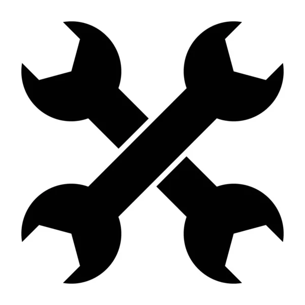 Icono Diseño Sólido Las Llaves — Vector de stock