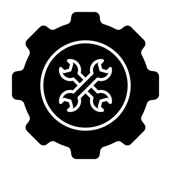 Icono Diseño Único Ajuste Reparación — Vector de stock