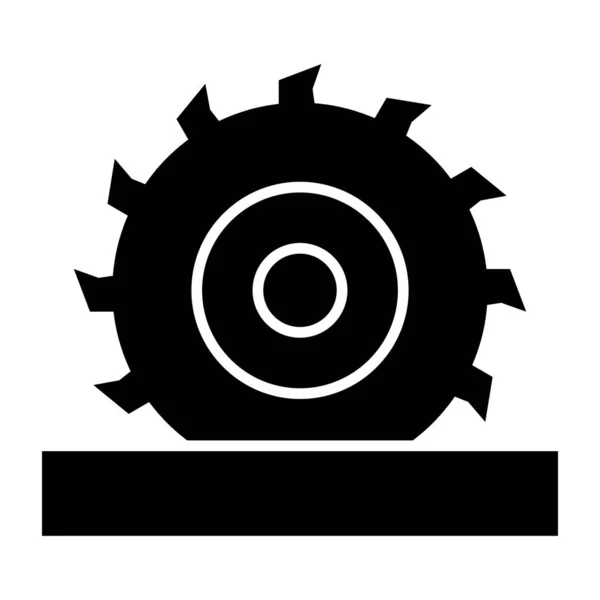 Editable Design Icon Circular Saw — Stock Vector