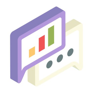 İş sohbetinin simge tasarımı