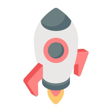 Başlangıcın kavramsal izometrik tasarım simgesi 