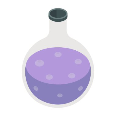      Kimyasal deneyin moda vektör tasarımı