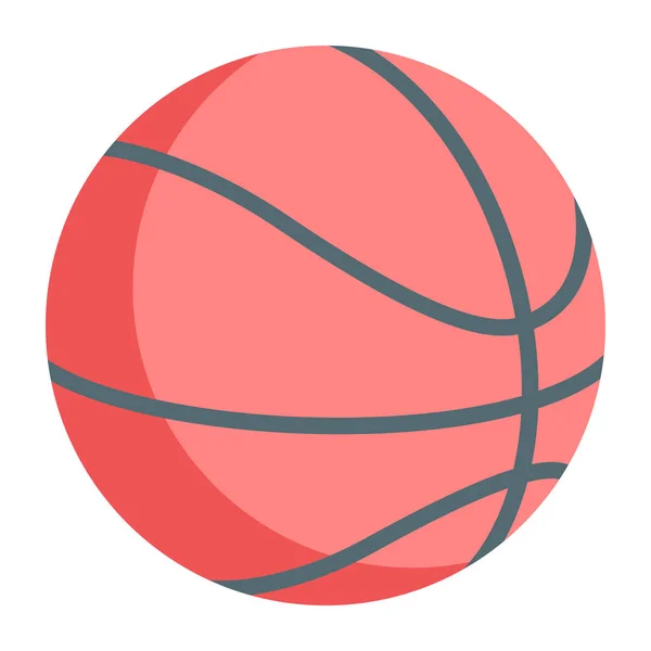 Ikona Sportovního Vybavení Izometrický Design Basketbalu — Stockový vektor